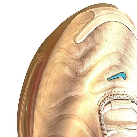 NIKE "Air Max 720" Women's Running Shoes, 8, Gray Nebula, Rainbow Colors - Picture 9 of 11